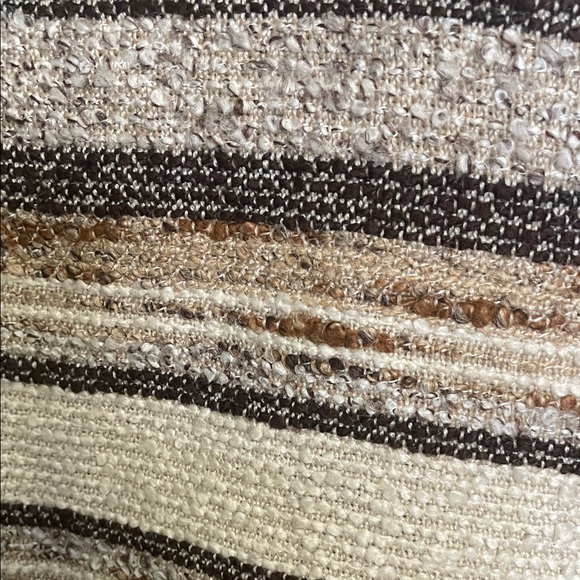 1970s vintage cape coat Striped Brown and Cream Women's Cape - Picture 9 of 10